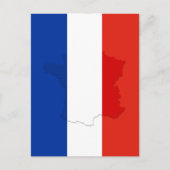 フランスの旗 ポストカード (正面)