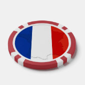 フランスの旗 ポーカーチップ (シングル)