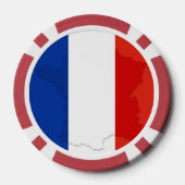 フランスの旗 ポーカーチップ (裏面)