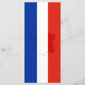 フランスの旗 メニュー (裏面)