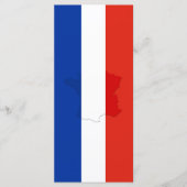 フランスの旗 メニュー (正面)