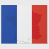 フランスの旗 ラッピングペーパー (フラット)