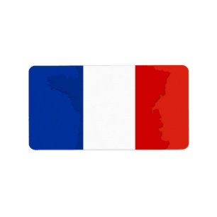 フランスの旗 ラベル