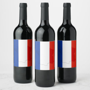 フランスの旗 ワインラベル