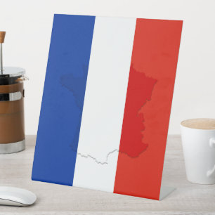 フランスの旗 台座サイン