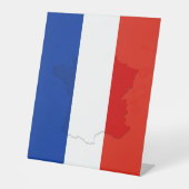 フランスの旗 台座サイン (正面)