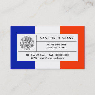 フランスの旗 名刺