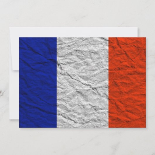 フランスの旗 招待状 (正面)