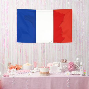 フランスの旗 横断幕