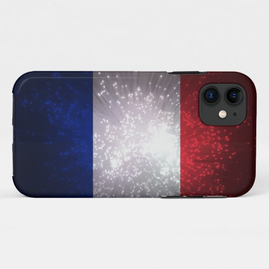 フランスの旗 Case-Mate iPhoneケース (裏面(横))