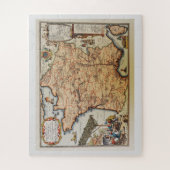 フランスの旧地図 ジグソーパズル (縦)