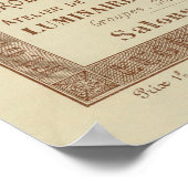 フランスの旧地図（1895年） ポスター (角)