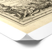 フランスの早期地図1700 ポスター (角)