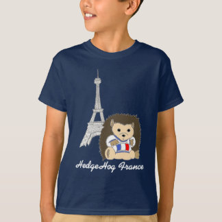 フランスの暗い子供のティーのハリネズミ Tシャツ