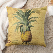 フランスの書道パイナップル素朴エレガント クッション (ブランケット)