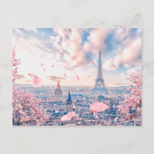 フランスの桜 ポストカード