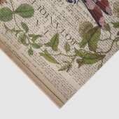 フランスの植物学の葉のモダンなビンテージドラゴンフライ 薄葉紙 (詳細)