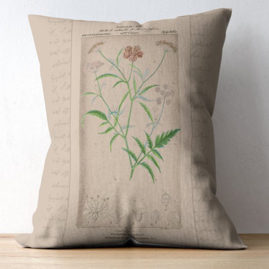 フランスの植物画 ハートワート アクセントクッション