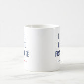 フランスの標語「自由平等友愛」マグ コーヒーマグカップ (中央)