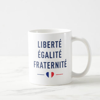 フランスの標語「自由平等友愛」マグ コーヒーマグカップ