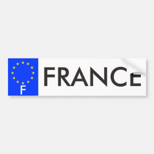 フランスの欧州連合のナンバープレートのバンパーステッカー バンパーステッカー