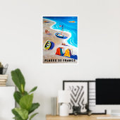 フランスの海岸 ポスター (ホームオフィス)