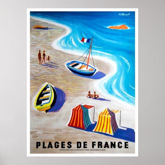 フランスの海岸 ポスター (正面)