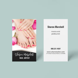 フランスの爪、 ネイル&バラマニキュアペディキュアサロン 名刺