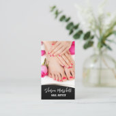 フランスの爪、 ネイル&バラマニキュアペディキュアサロン 名刺 (スタンド正面)