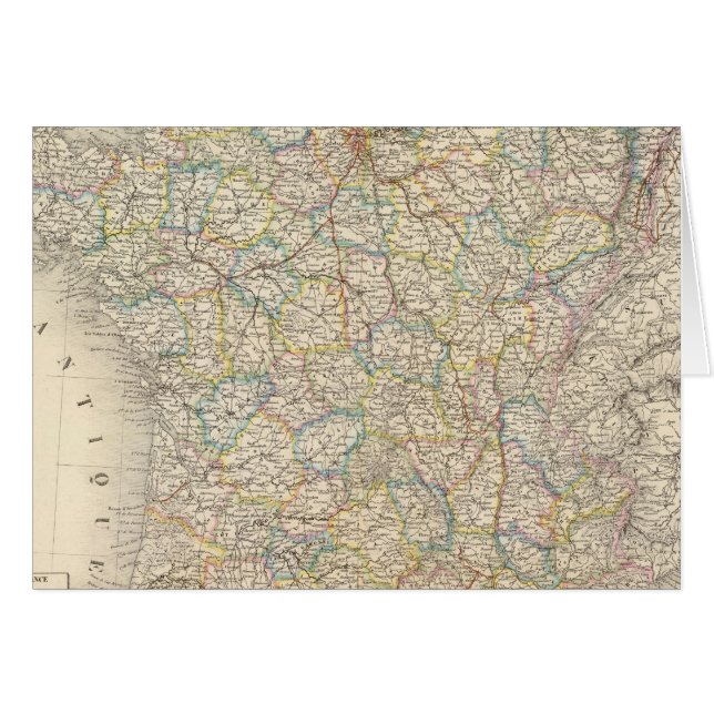 フランスの物理的、政治的 (正面横)