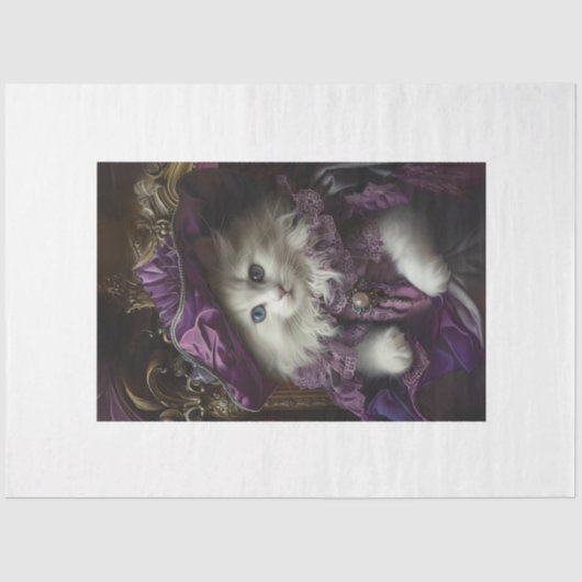 フランスの王室のヴィンテージ 薄葉紙 (正面)