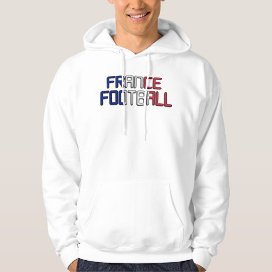 フランスの男子サッカー パーカ (正面)