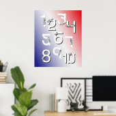 フランスの番号1から10まで*更新済み* ポスター (ホームオフィス)