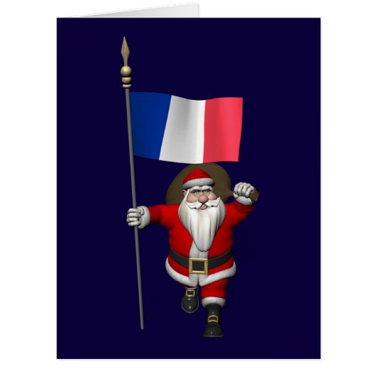フランスの看板のあるサンタクロース (正面)