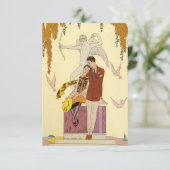 フランスの秋のアートデコ招待状 招待状 (スタンド正面)