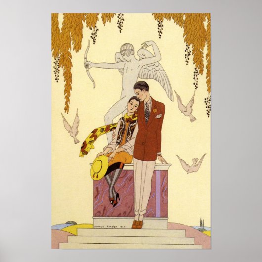 フランスの秋のアールデコポスター ポスター (正面)