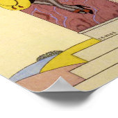 フランスの秋のアールデコポスター ポスター (角)