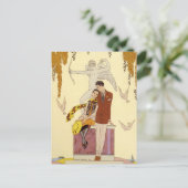 フランスの秋のアールデコ ポストカード (スタンド正面)