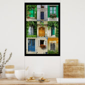 フランスの窓とドア ポスター (キッチン)