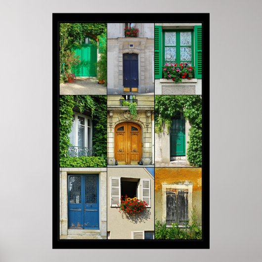 フランスの窓とドア ポスター (正面)