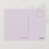 フランスの童話:ヴァイオレットとウールソンが眠る ポストカード (裏面)