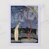 フランスの童話：ヴァイオレットとウールソンが眠る ポストカード (正面)