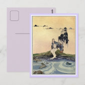 フランスの童話：ヴィオレットとヒキガエル ポストカード (正面/裏面)