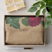 フランスの筆跡とレッドローズシリーズデザイン7 薄葉紙 (ギフト)