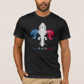 フランスの紋章に描かれたユリの花 Tシャツ (正面)
