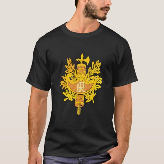 フランスの紋章付き外衣 Tシャツ (正面)