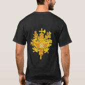 フランスの紋章付き外衣 Tシャツ (裏面)