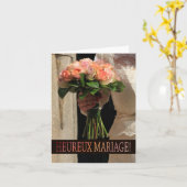 フランスの結婚祝 カード (黄色い花)