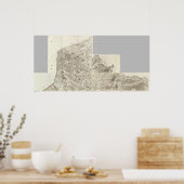 フランスの総合地図10 ポスター (キッチン)