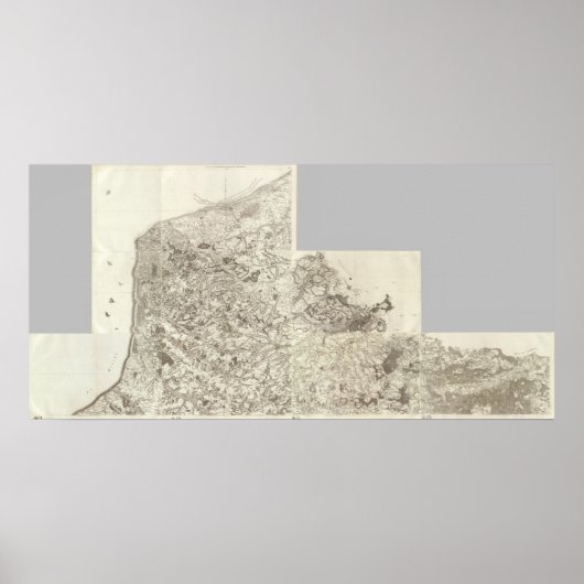 フランスの総合地図10 ポスター (正面)